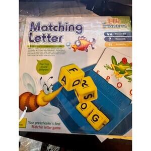 Childrens Matching  Letter Little Treasures Game